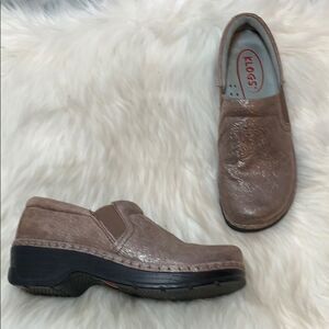 Klogs Naples Tooled Leather Clogs Sz 8.5